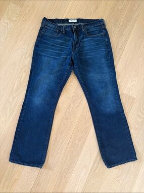GAP Men's Dark Blue Straight-Leg Jeans Sz 36x32 Boot Cut